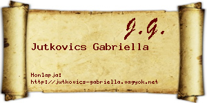 Jutkovics Gabriella névjegykártya